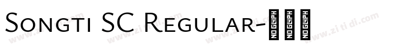 Songti SC Regular字体转换 Songti SC Regular字体转换
